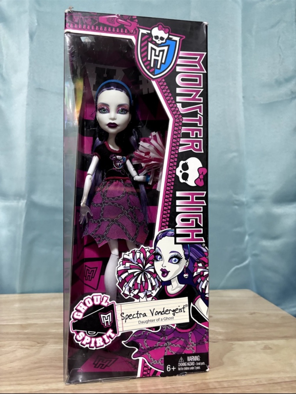 Monster High Spectra Vondergeist Cheer Outfit Doll - Purple, Black & Blue